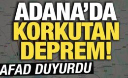 Adana’da 4,9 Büyüklüğünde Deprem!