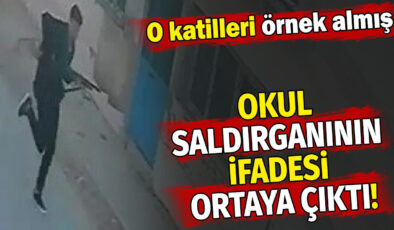 Okul saldırganının ifadesi ortaya çıktı! O katilleri örnek almış