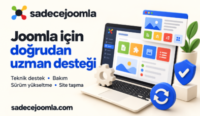 SadeceJoomla, Joomla sitelerine teknik destek ve geliştirme hizmetleri sunuyor